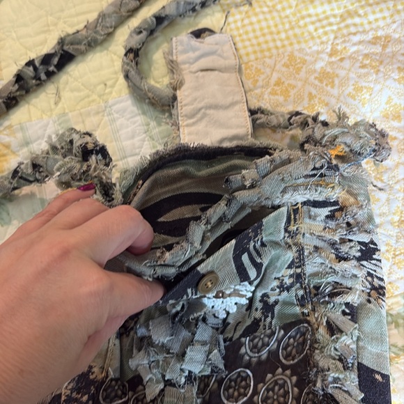 Camo handmade fringe boho bag - Picture 5 of 6